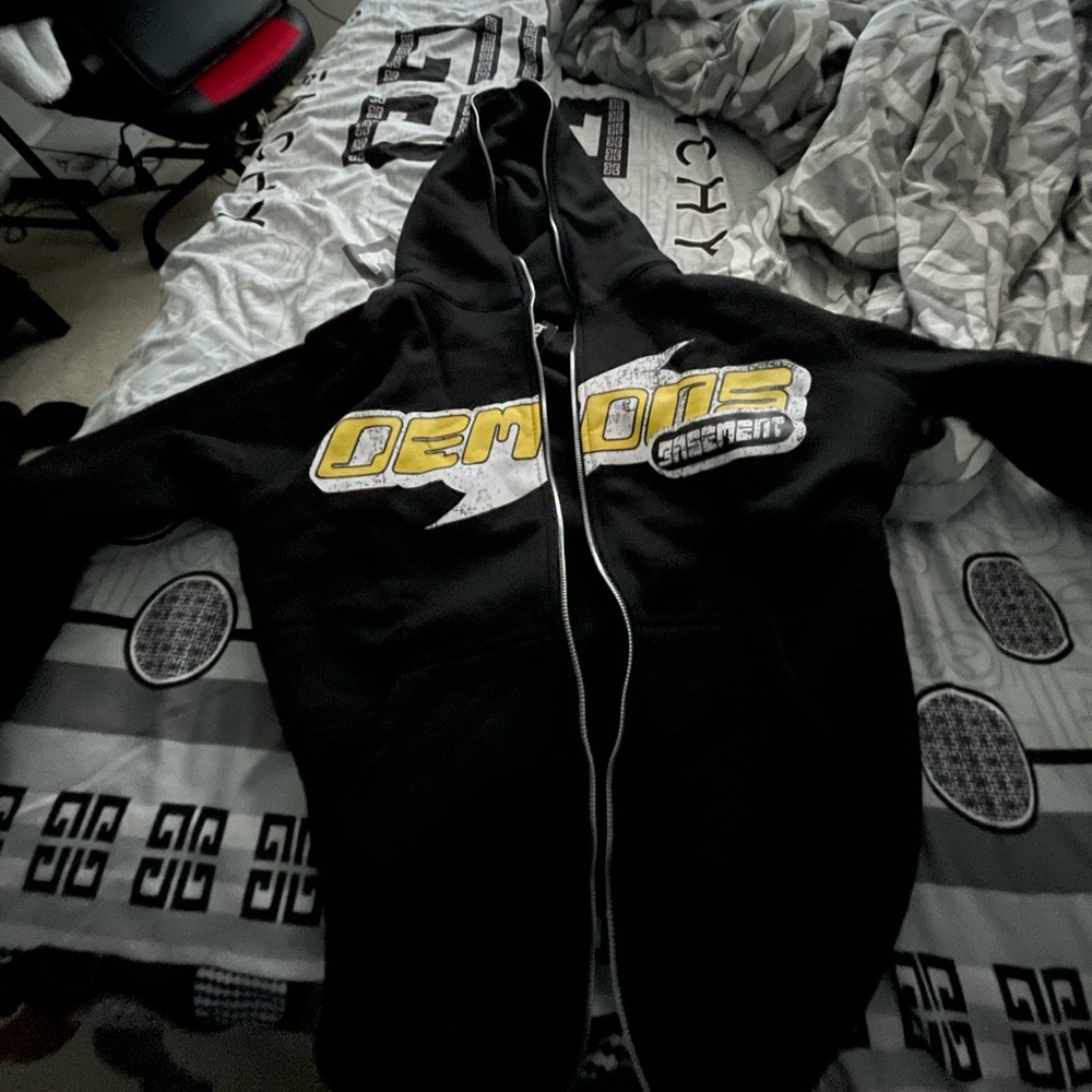 Black Demons Basement Full Zip Up Hoodie
